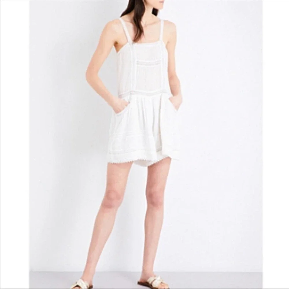 Maje NWT Ival Lace Boho Romper Size 40 - Picture 1 of 12